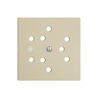 Frontset EDIZIOdue vanille 60×60mm 3×T12 mit Linse