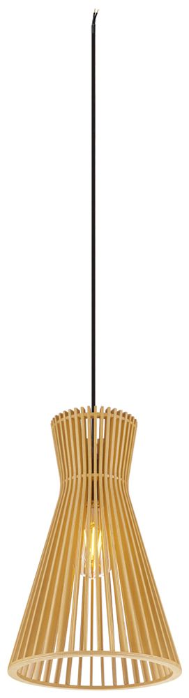 Pendelleuchte SLV WUD conical E27 1×60W direkt Ø250mm braun