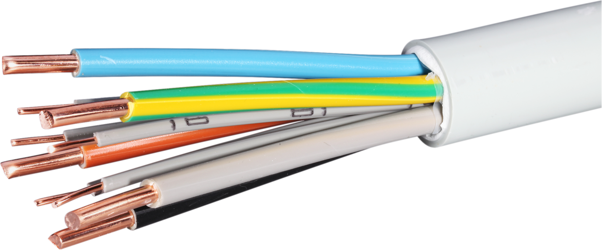 Kabel TT 5×10mm² + 5×1.5mm² 3LNPE + 5L grau Eca