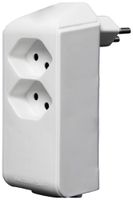 Spina di derivazione cleverLINE 2+1×T13 300° con gancio bianco