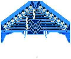 Potentialverteilerklemme Weidmüller PPV 8L PUSH IN TS35×15 blau