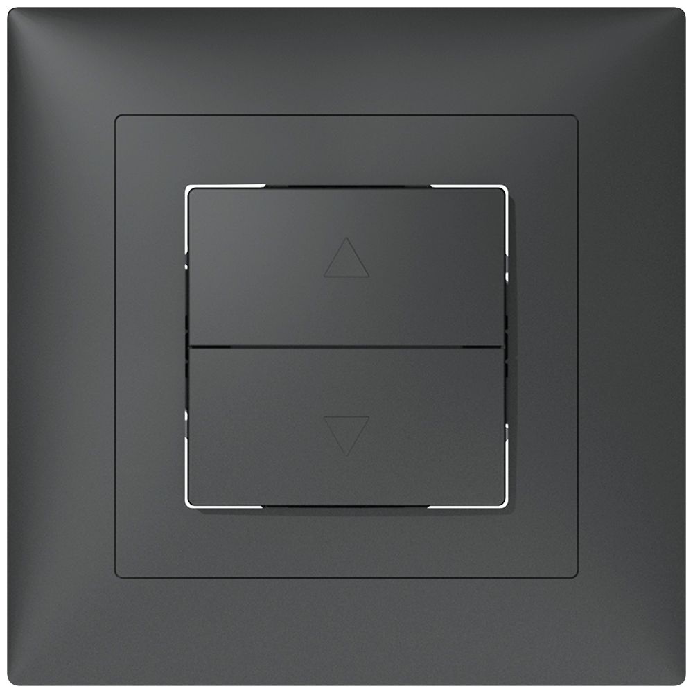 Pulsante per tapparella INC SIDUS B antracite 1 canale