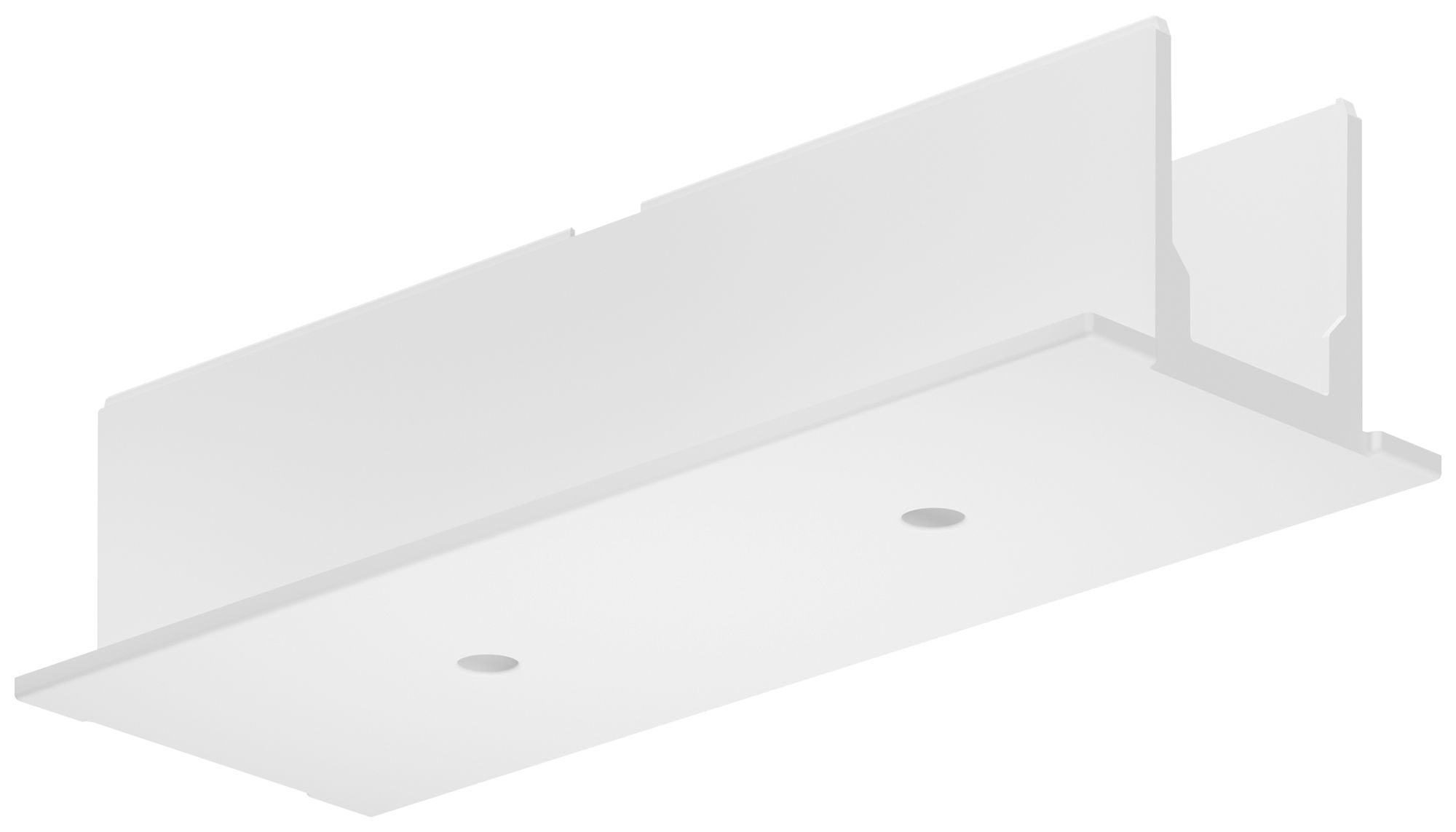 EB-Blindabdeckung Sylvania OneTrack Mitteleinspeiser Polycarbonat 148×52mm weiss