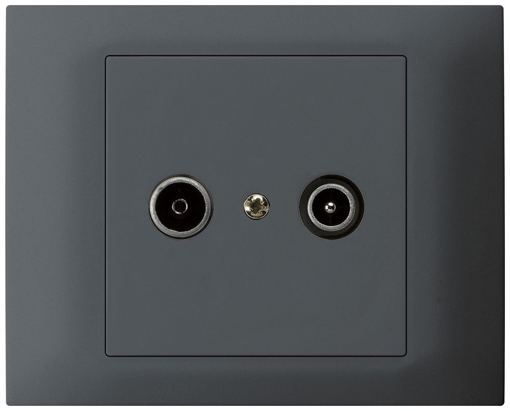 Prise de passage INC kallysto TV-R 14dB anthracite
