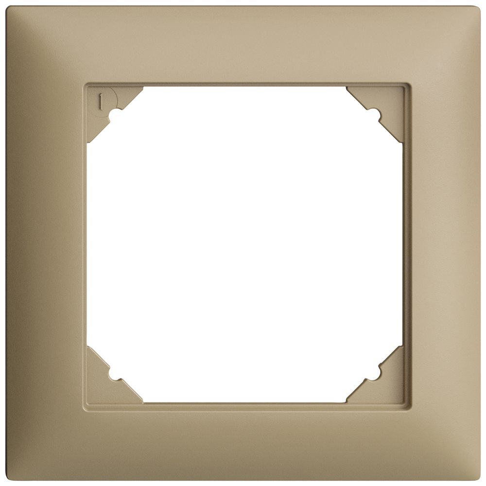 Abdeckrahmen EDIZIOdue 1×1 sand