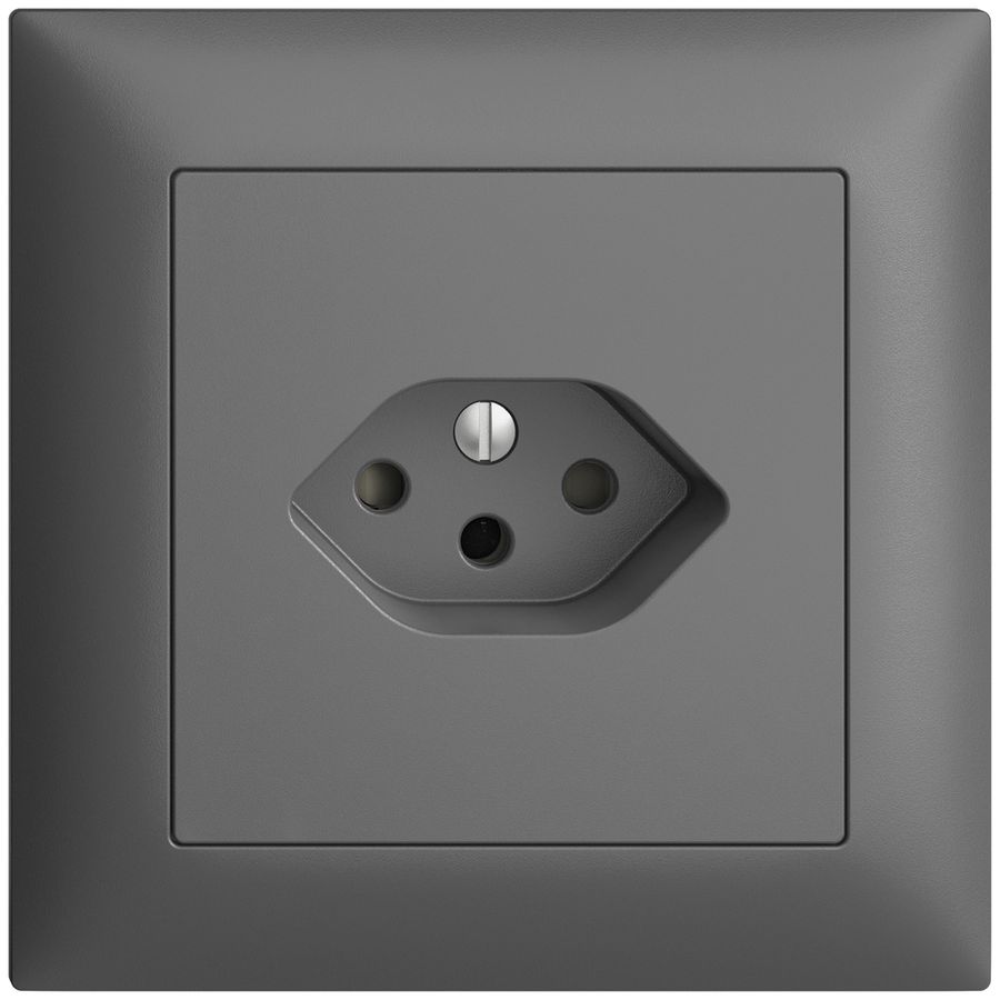 UP-Steckdose EDIZIOdue T13 dunkelgrau