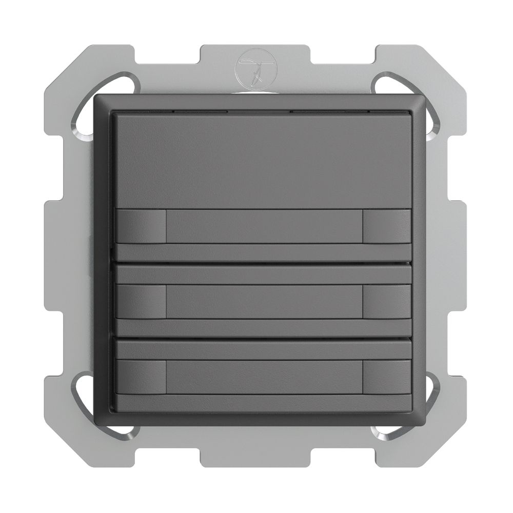 Poussoir KNX RGB ENC EDUE, 250mW, s.LED, papier, 3×poussoir, C.2×T., grf