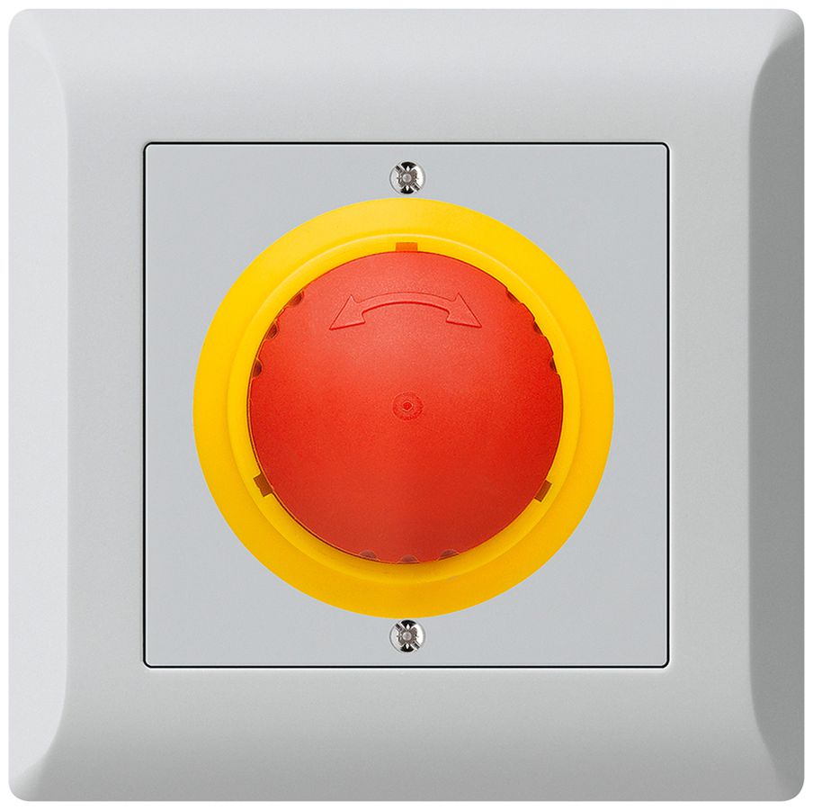 Contact pivotant ENC kallysto.line ARRÊT D'URGENCE gris clair