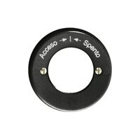 Frontset Accesso-I-Spento schwarz f Schlüsselschwenktaster FH