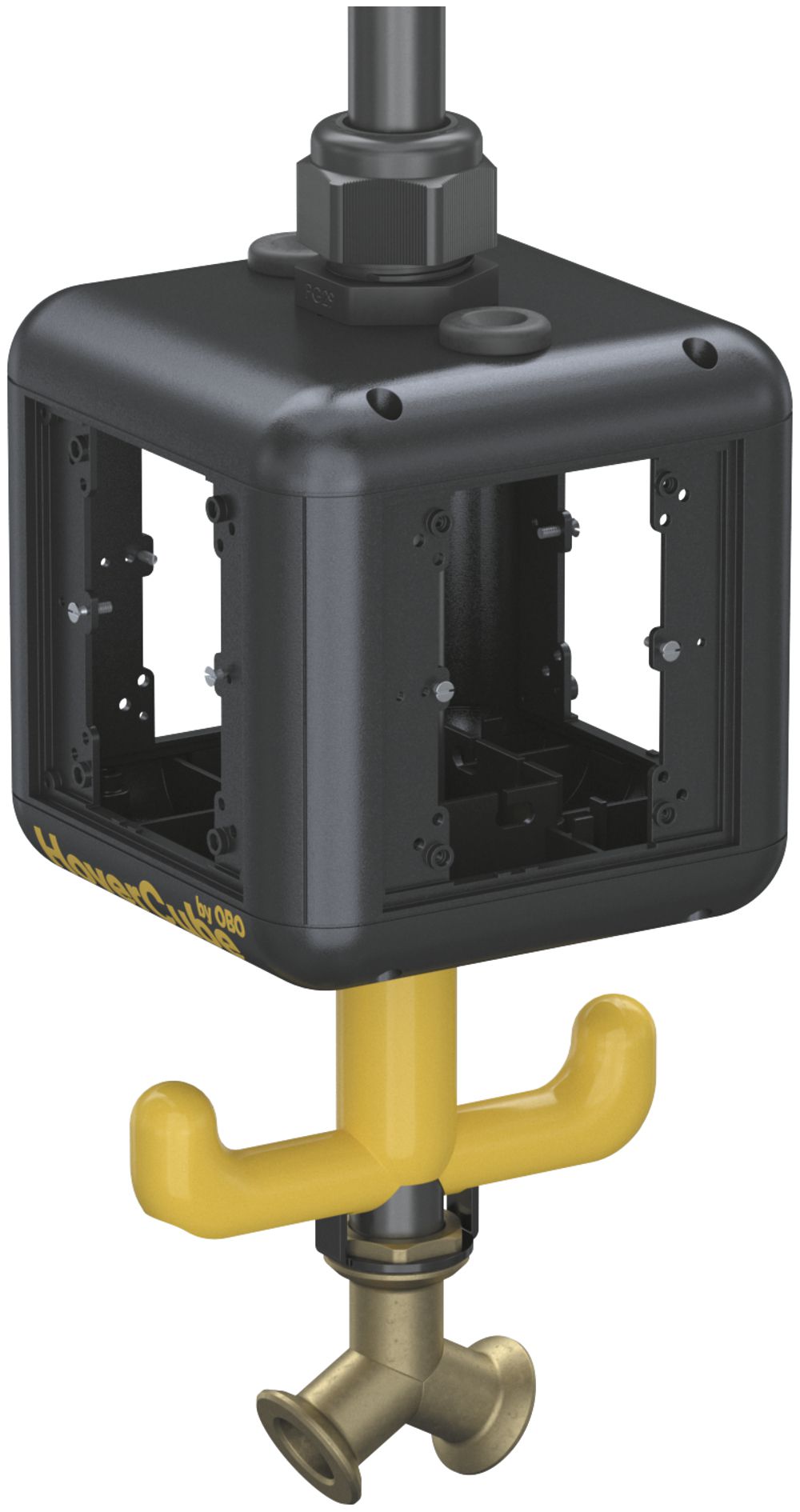 Gehäuse Bettermann HoverCube, Luft, mit Griff, leer 140×140×1100mm, PA, sz, IP20