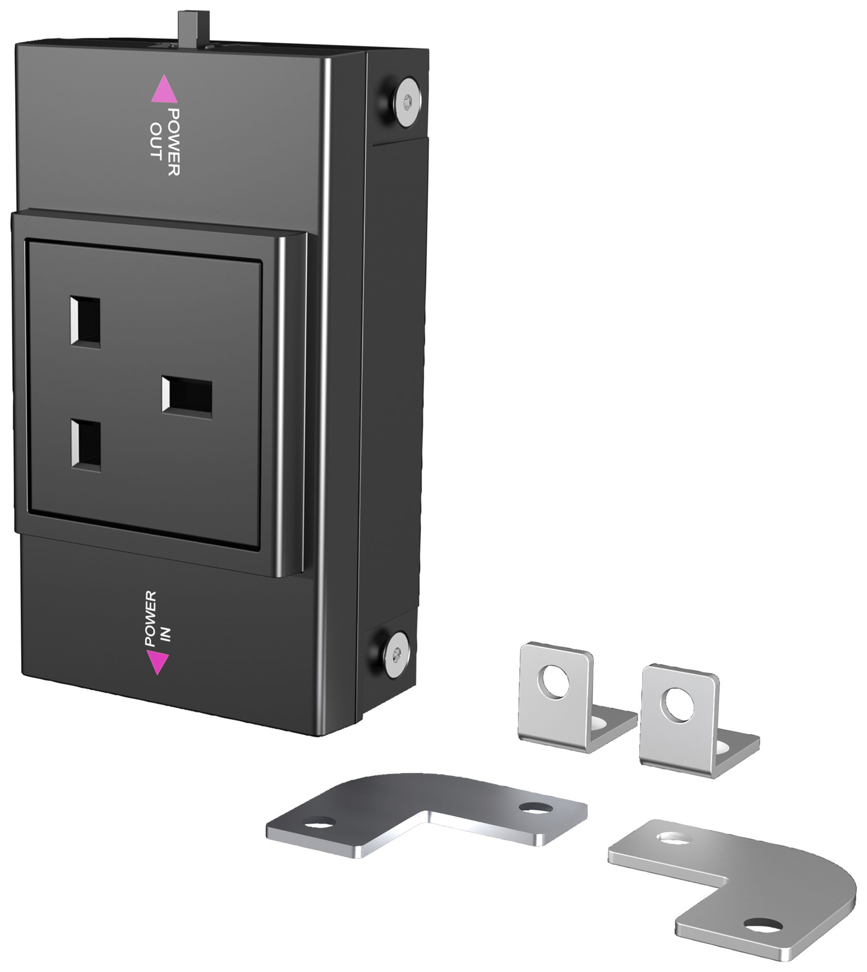 Prise multiple Rittal SZ 2500.711 pour luminaire de système LED 240VAC 1×BS1363