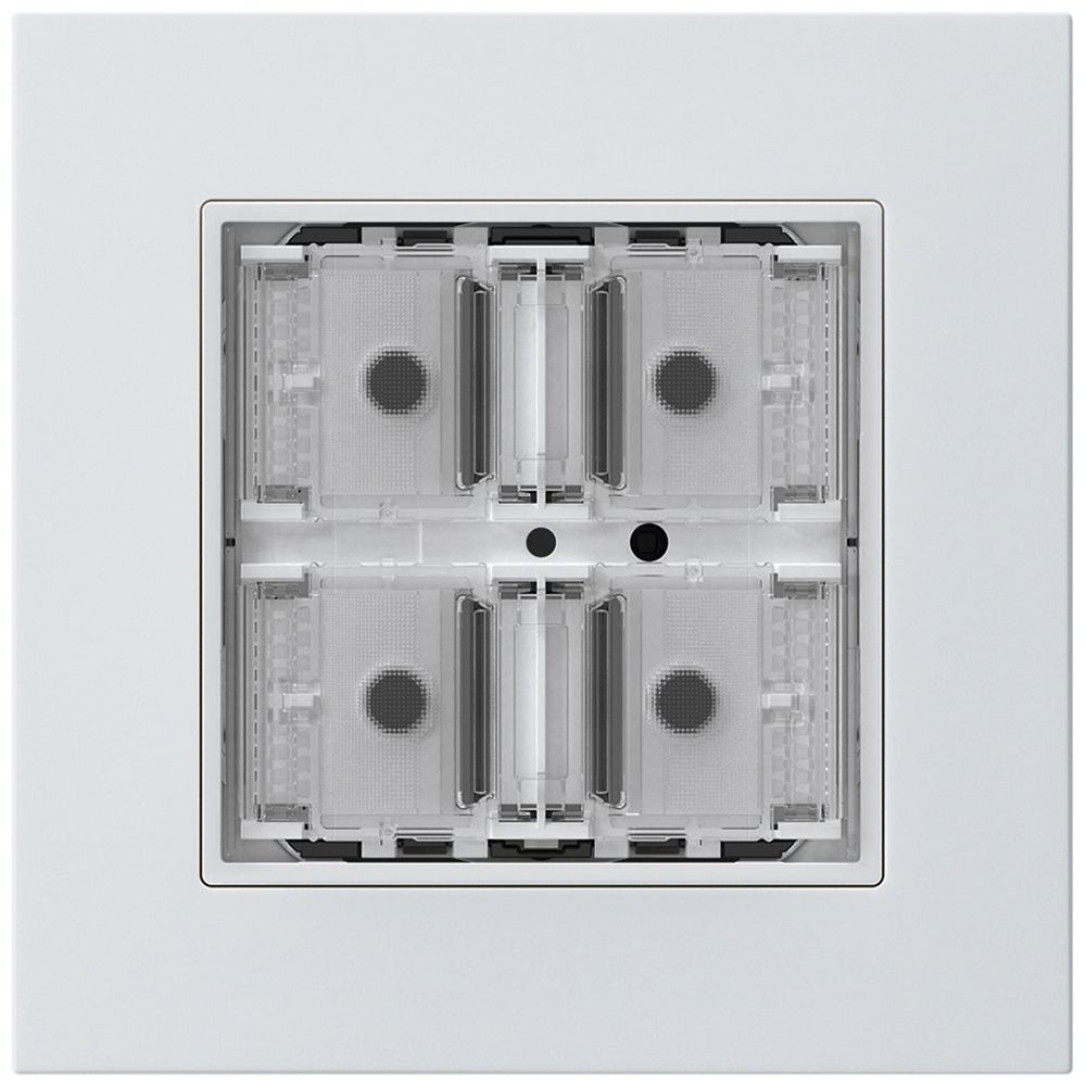 Poussoir KNX ENC KPR p.4×touches 4×points actionnables LED blanc