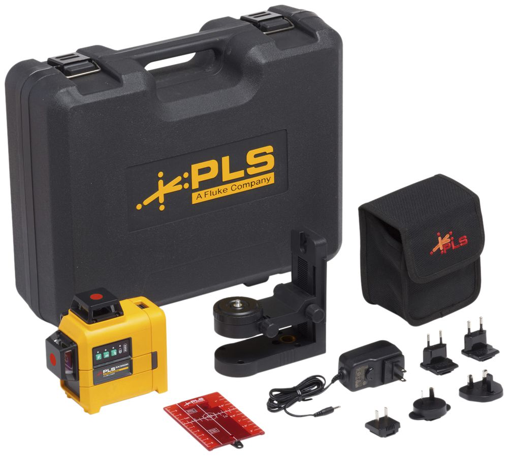 Niveau laser à 3 points Fluke PLS 3X360R KIT rouge 20m ≥9h 635nm