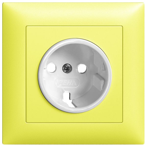 Frontset EDIZIOdue Schuko lemon