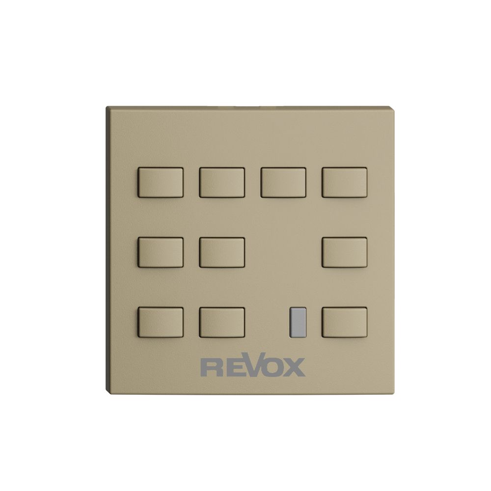 Kit de montage EDIZIOdue F pour Voxnet p. gravure, 10 boutons & IR, sand