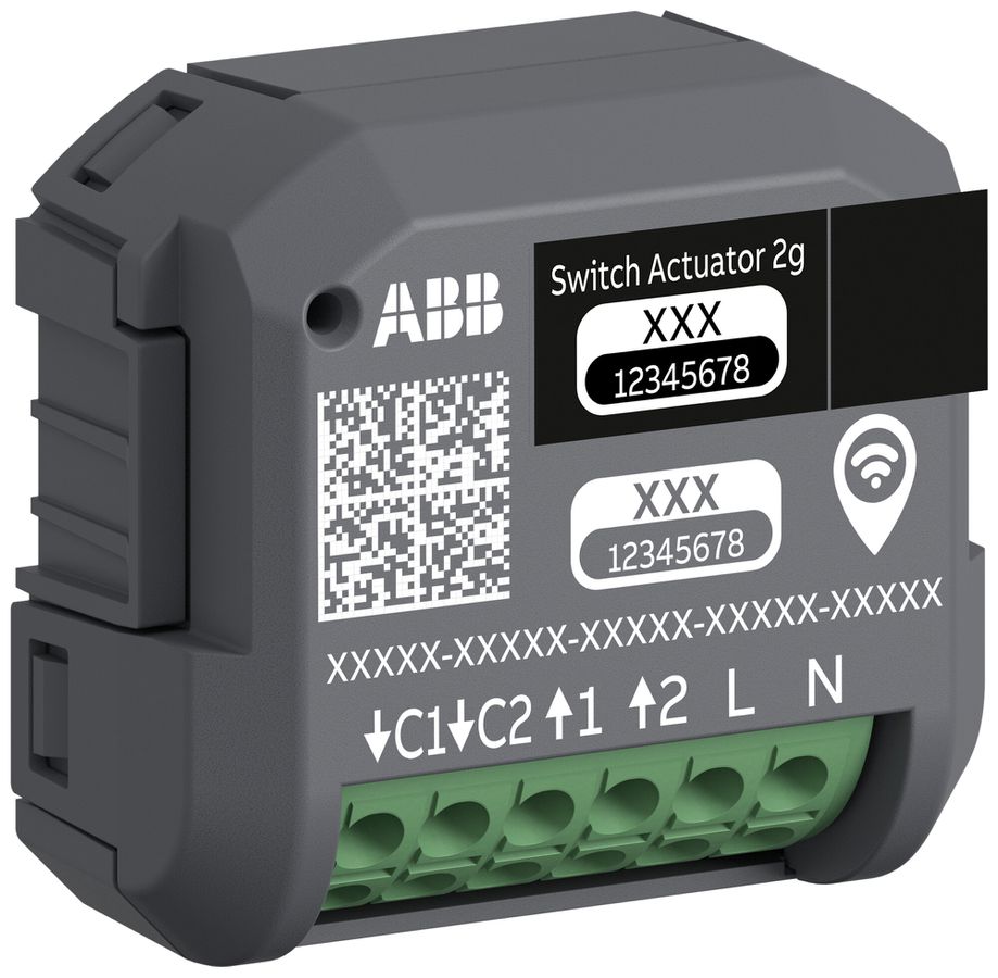 Attuatore-commutatore RF INS ABB free@home wireless 2 can 4.3A 207…253V 2×DI