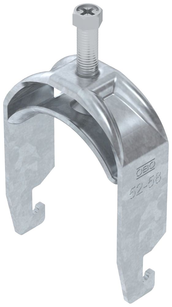 Fixation rapide BET 2056 pied à U métal 52…58mm 1×câble acier Zn-ch-im