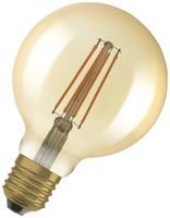 LED-Lampe LEDVANCE VINTAGE GLOBE E27 6.5W 725lm 2400K DIM Ø95×135 klar gold 2Stk
