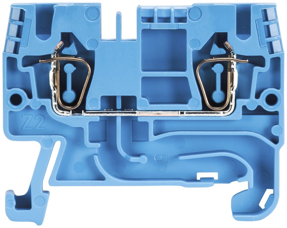 Morsetto passaggio componibile WKFN 0.13…4mm² 24A 800V 2×molla 1 pi.35mm blc