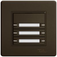 UP-KNX-Taster RGB EDIZIO.liv SNAPFIX® Temperaturfüh.RGB-LED Pap.6×T 1-Tbed.br