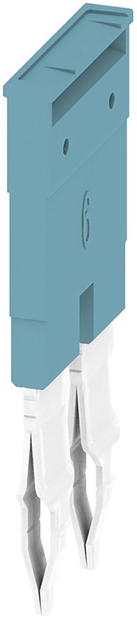 Querverbinder Weidmüller ZQV 6N/2 BL gesteckt 2L 8mm isoliert 41A blau