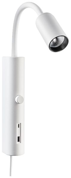 Spot LED SG Tube Wall 8W 360lm 930 38° VAR Ø39×223×45×47mm blanc