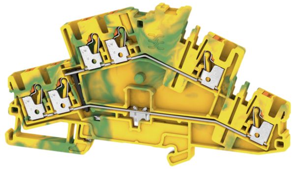 Borne de protection Weidmüller A2C PUSH IN 2.5mm² 3 étages vert/jaune