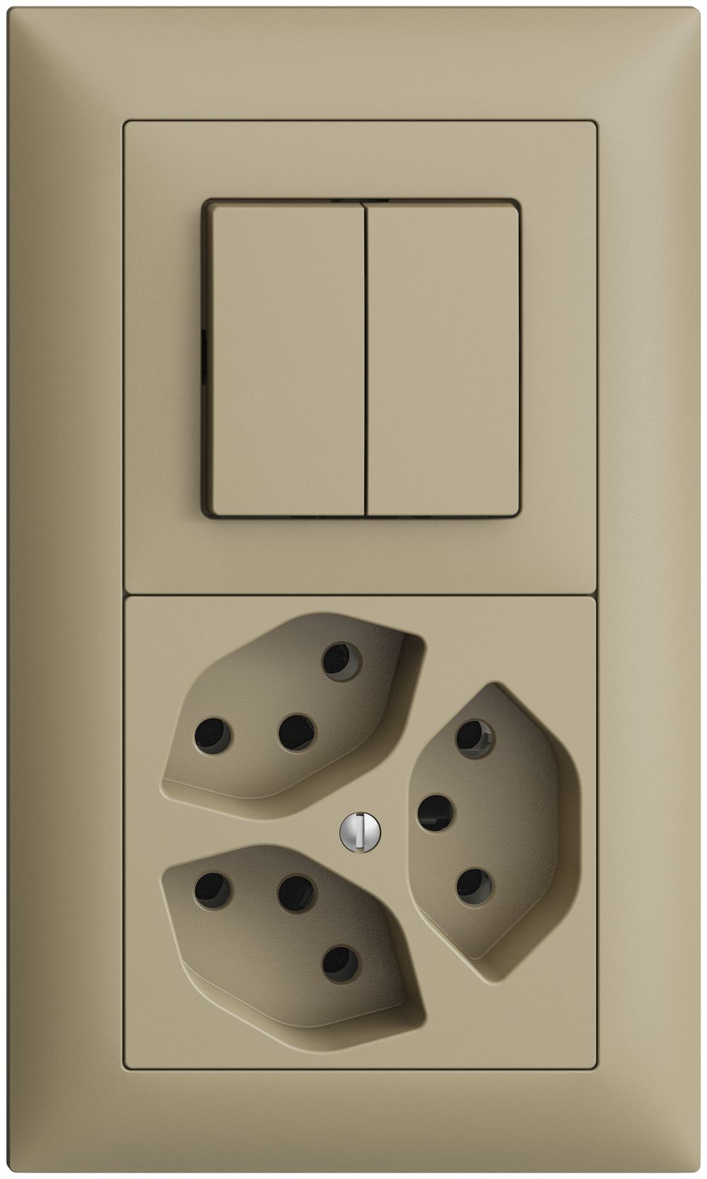 UP-Kombination EDIZIOdue 1/1P+3×T13 sand