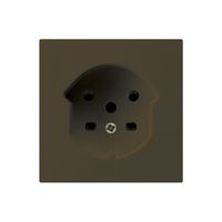 Steckdose HA kallysto Typ 15 mit Steckklemmen braun