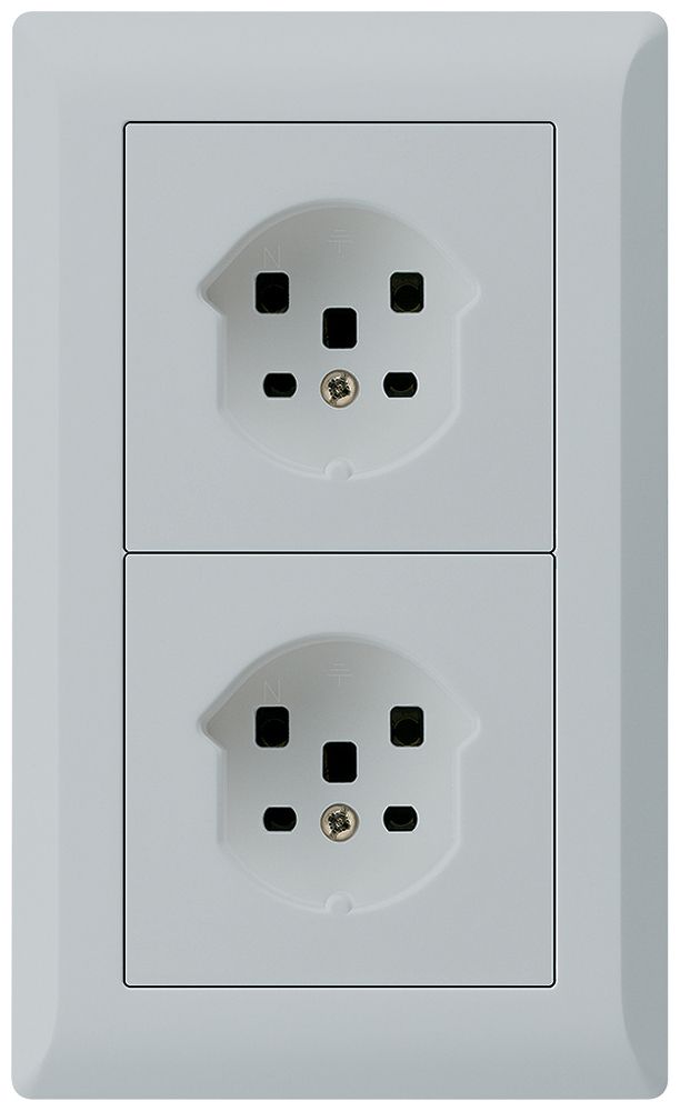 Combinazione INC kallysto.line grd.I-I verticale 2×tipo 25 grigio chiaro