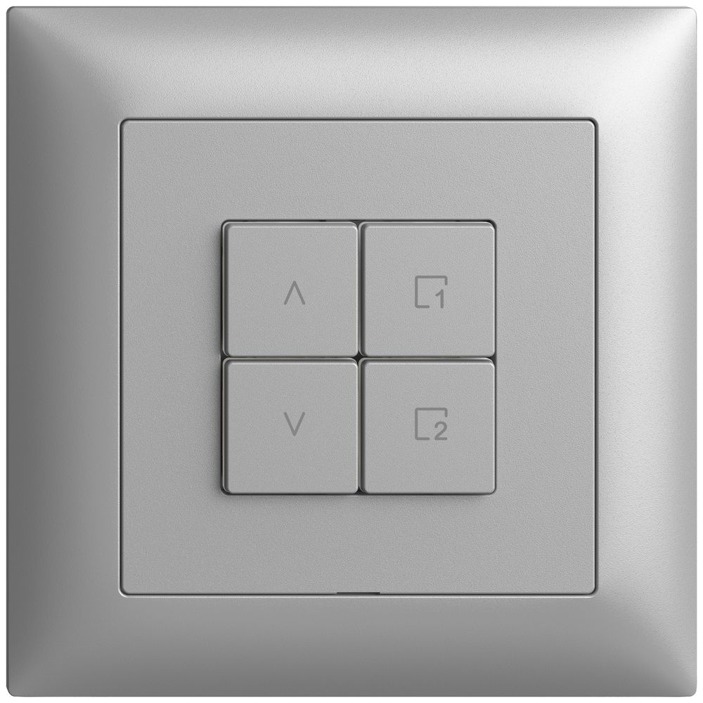 Comando per interruttore tapparelle INC 1c scena/4t Edue Wiser silver