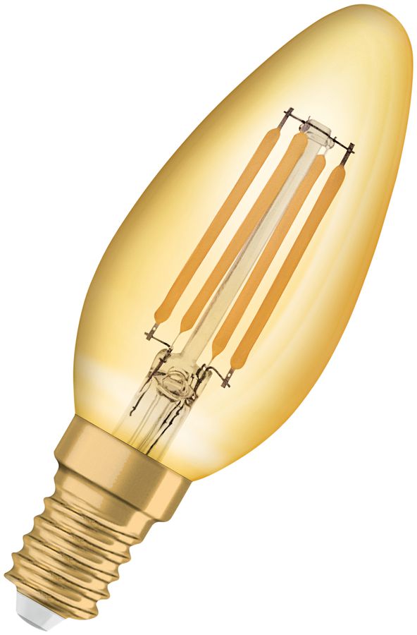 Lampe LED Vintage 1906 CLASSIC B 35 FIL GOLD 420lm E14 4.5W 230V 825