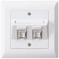 Kit di montaggio INC kallysto.line C cat.6 2RJ45/s bianco