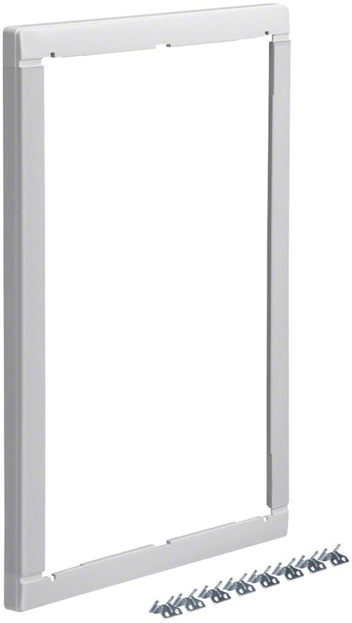 Cornice di elevazione Hager volta 2-file 348×505×9mm IP30 bianco puro