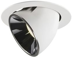 Downlight LED INC SLV NUMINOS GIMBLE XL, 37.4W 1050mA 3750lm 4000K 55° bc/chr