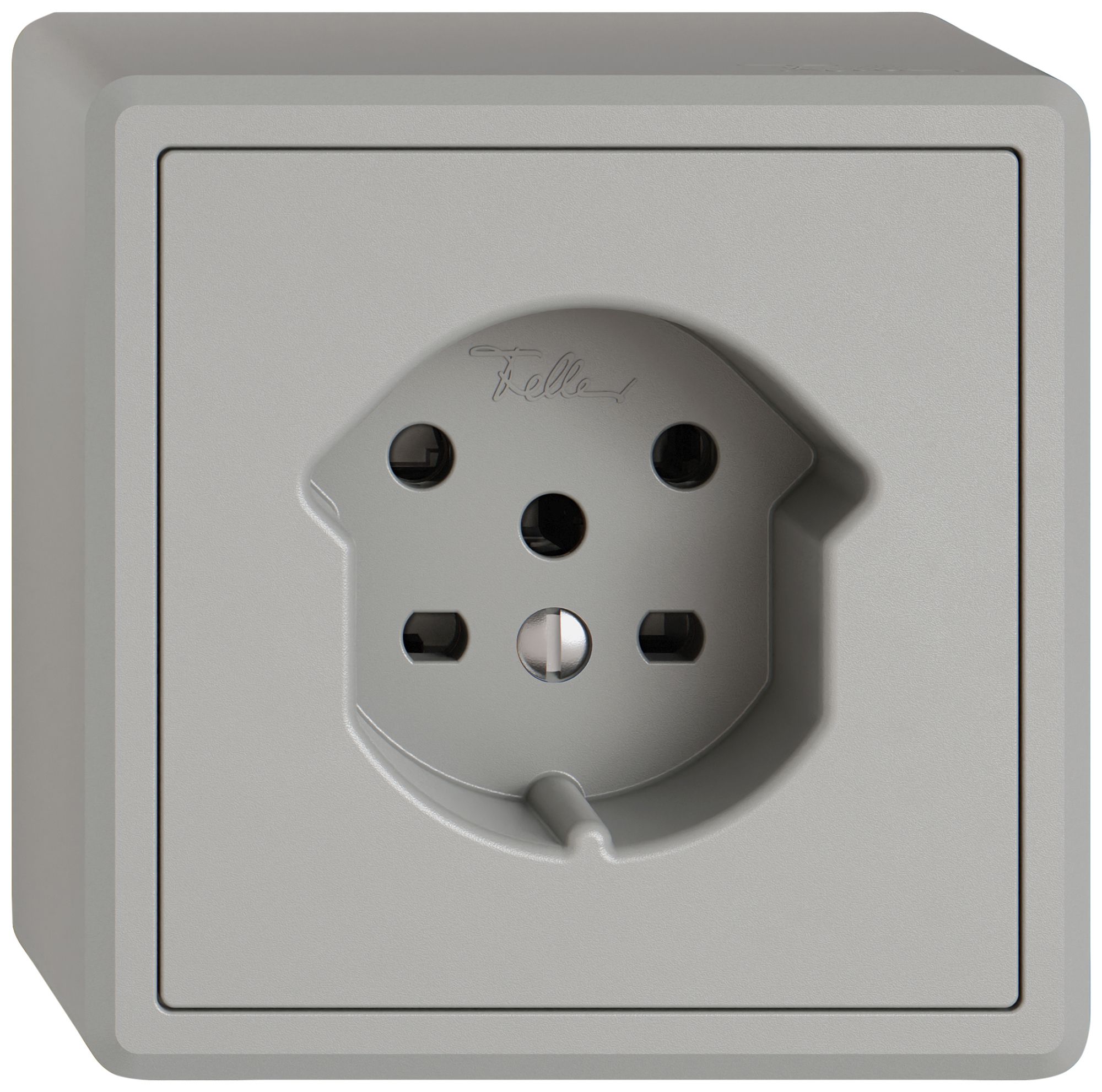 AP-Steckdose EDIZIO.liv SNAPFIX® 1×T15 hgu