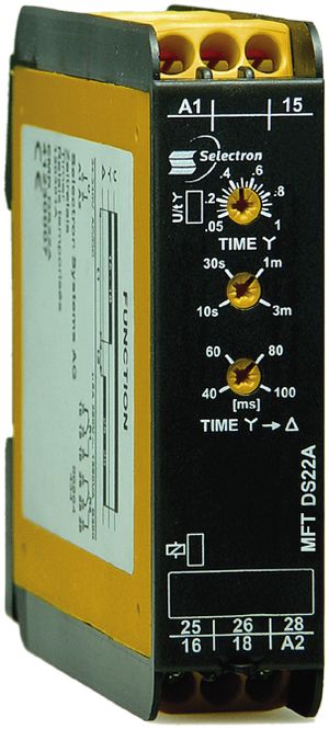 Relais étoile-triangle MFT DS22A 2C, 24…240VAC/DC