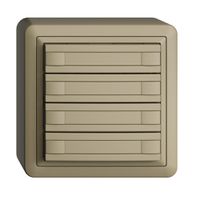 AP-KNX-Taster RGB EDUE, 250mW, o.LED, m.Papiereinlage, 4×Taste, 2×Tastenb., sa