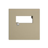 Plaque frontale 2×RJ45 EDIZIOdue sand R&M swissline