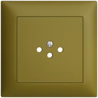 UP-Frontset EDIZIOdue olive 88×88mm 1×T12 mit Shutter