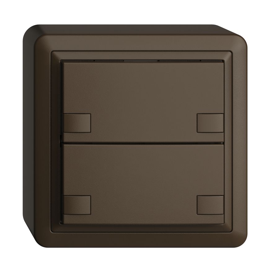 AP-KNX-Taster RGB EDUE, 250mW, o.LED, 2×Taste, 2×Tastenb., cof