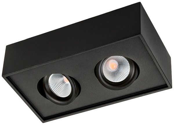 Downlight LED AP SG Cube 16W 1180lm 3000K WB REG 231×132×65mm nero