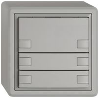 AP-Universaltaster EDIZIO.liv UNI SNAPFIX® o.LED 6× 1-Tbed.hgu