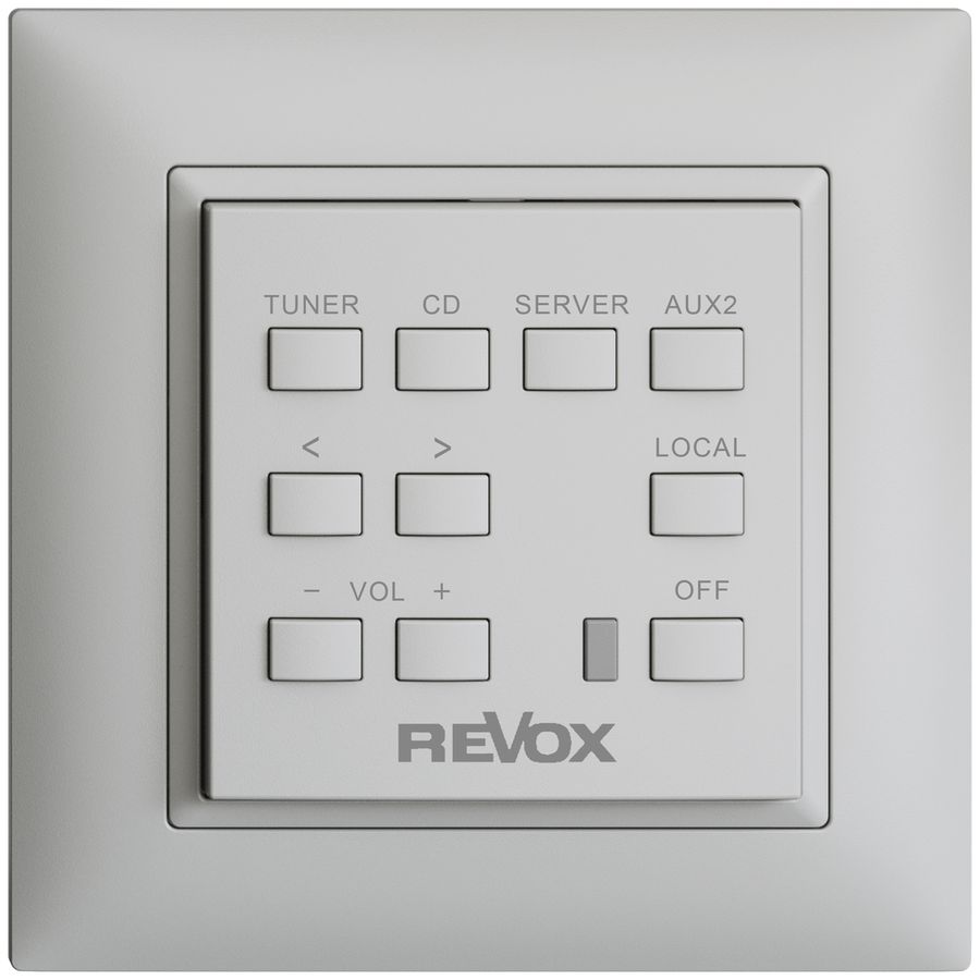 UP-Wandbedienung Revox EDIZIOdue hellgrau