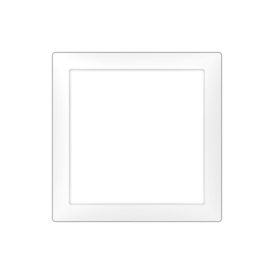 Placca frontale AP SIDUS 75×75mm bianco lucido