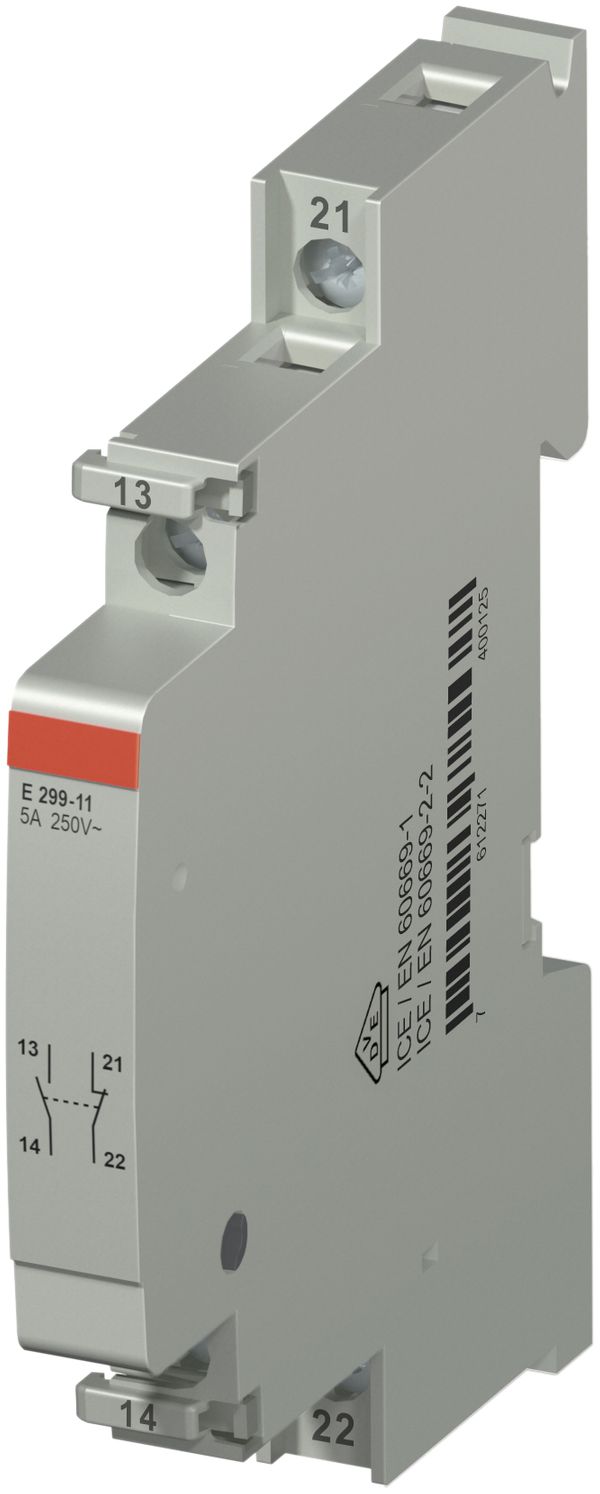 Modulo di contatto ausiliario ABB E299-11, per E290/E297, 1Ch+1R 5A/250VAC