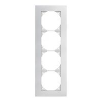 Abdeckrahmen EDIZIOdue prestige 4×1 aluminium