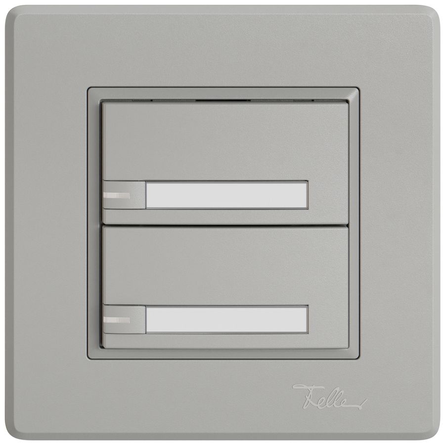 Pulsante KNX RGB INC EDIZIO.liv SNAPFIX® sensore temp.RGB-LED targ.2× com.1T grc