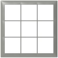 Abdeckrahmen SIDUS 3×3 hellgrau