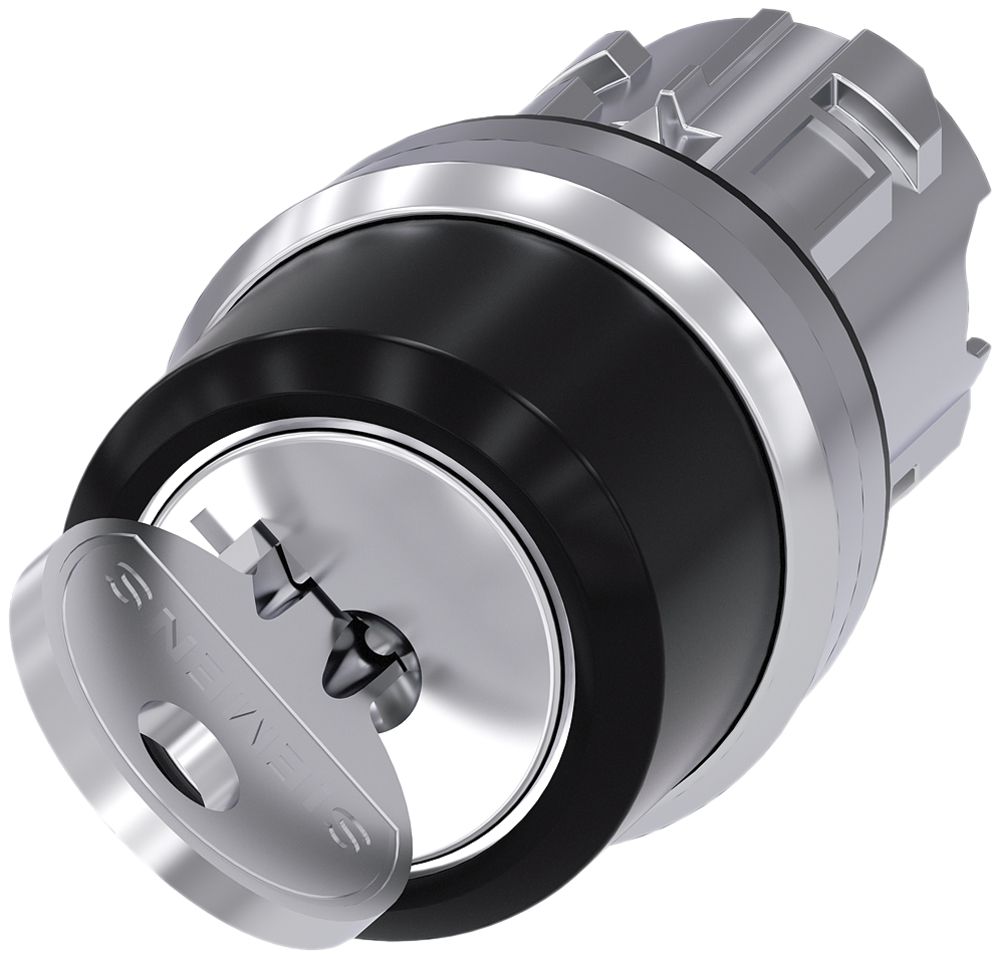 Interrupteur à clé Siemens SIRIUS ACT RONIS O-I (O/I) métal brillant